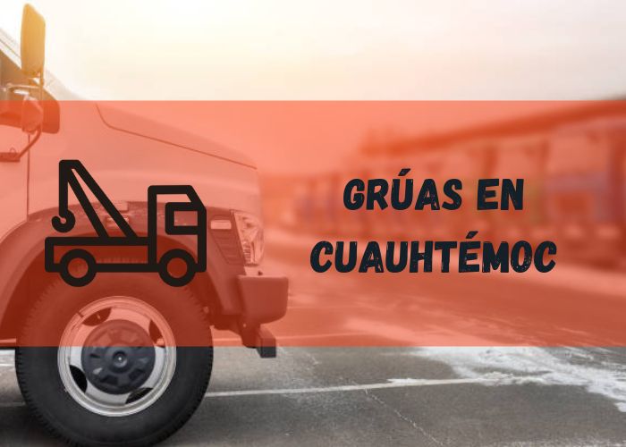 grúa remolcando un vehículo en Cuauhtémoc