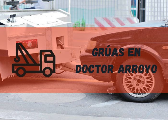 grúa remolcando un automóvil en Doctor Arroyo