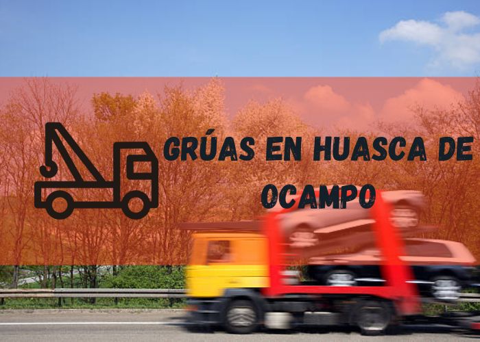 grúa remolcando un automóvil en Huasca de Ocampo