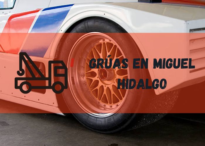 grúa realizando un traslado de un vehículo en Miguel Hidalgo