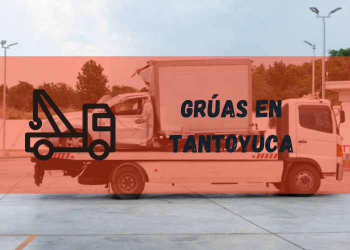 grúa remolcando un vehículo en Tantoyuca