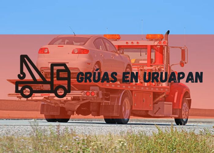 grúa realizando un traslado de un vehículo en Uruapan