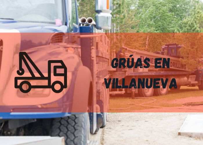 grúa remolcando un vehículo en Villanueva